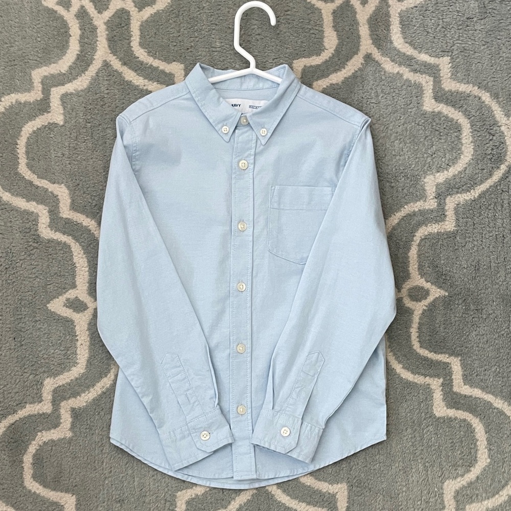 Old Navy Light Blue Casual Button Down Shirt